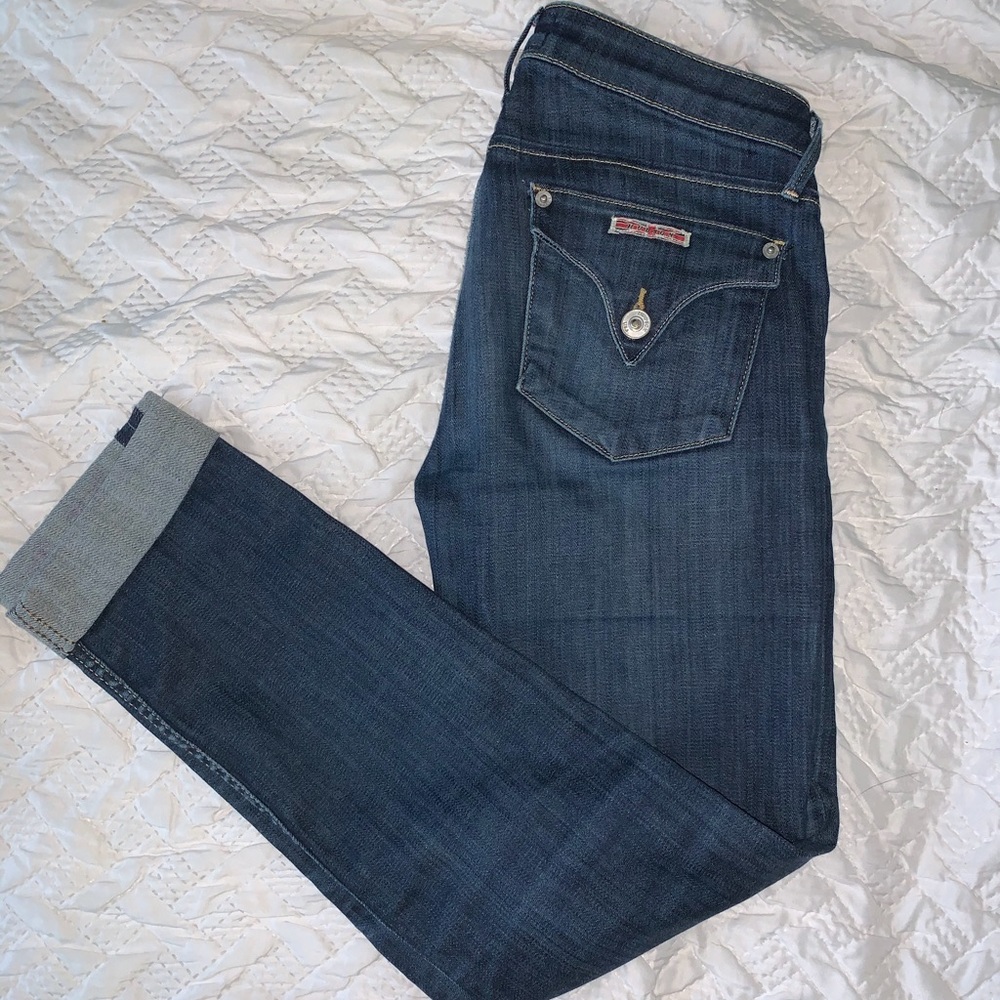 Hudson Cropped Skinny Jeans